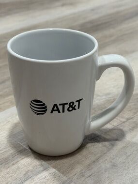 AT&T Logo White Ceramic Coffee Mug Promotional Collectible